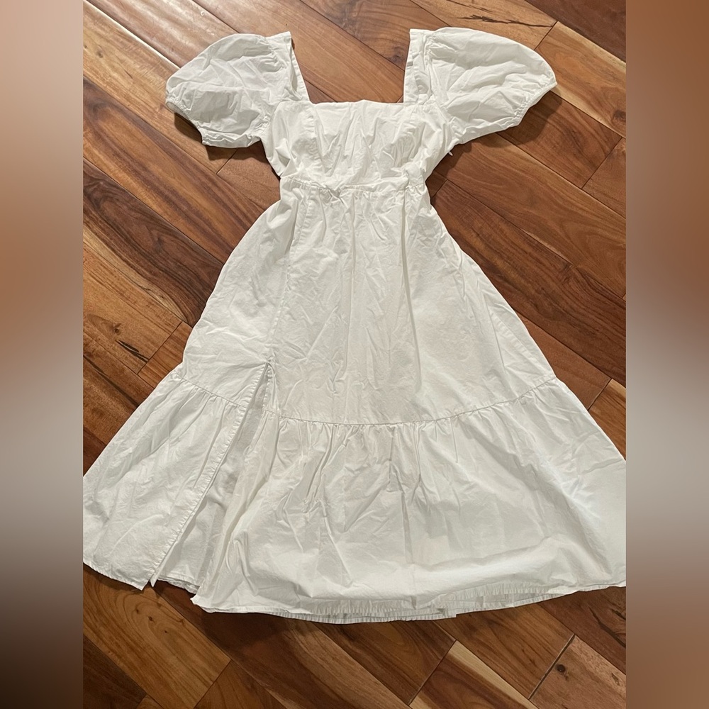 Astr White Smocked Fabric